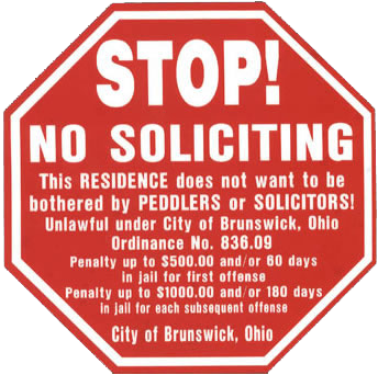 Door-to-door solicitors | The City of Brunswick